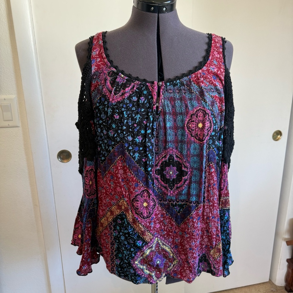 Boho long sleeve top